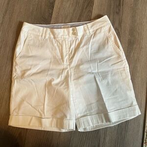 J Jill live in chino size 6 coastal preppy nautical classic quiet luxury tennis